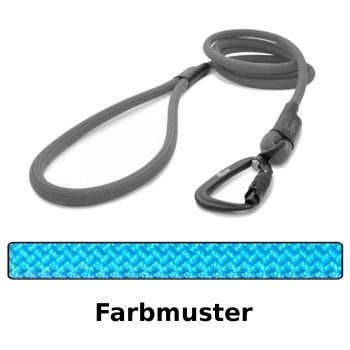 klassische Hundeleine TWIST - L - 115cm - hellblau